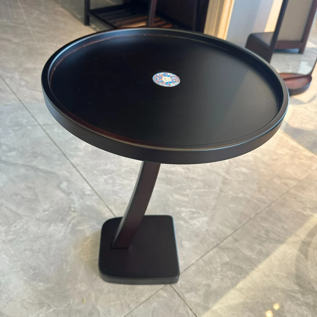 轻奢小圆桌 新中式 实用 圆桌 纯实木 阳台喝茶圆桌 圆形