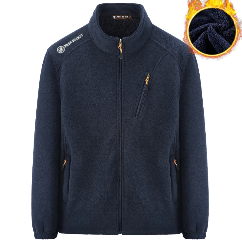 老爷车冬装抓绒衣男休闲秋冬季卫衣男士加绒加厚保暖摇粒绒外套男