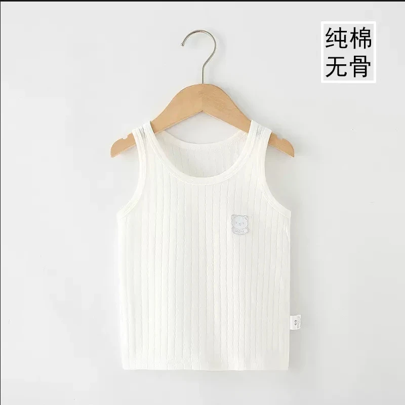 婴儿背心纯棉薄款男女宝宝无袖吊带透气内搭0-6月婴儿儿童外出服