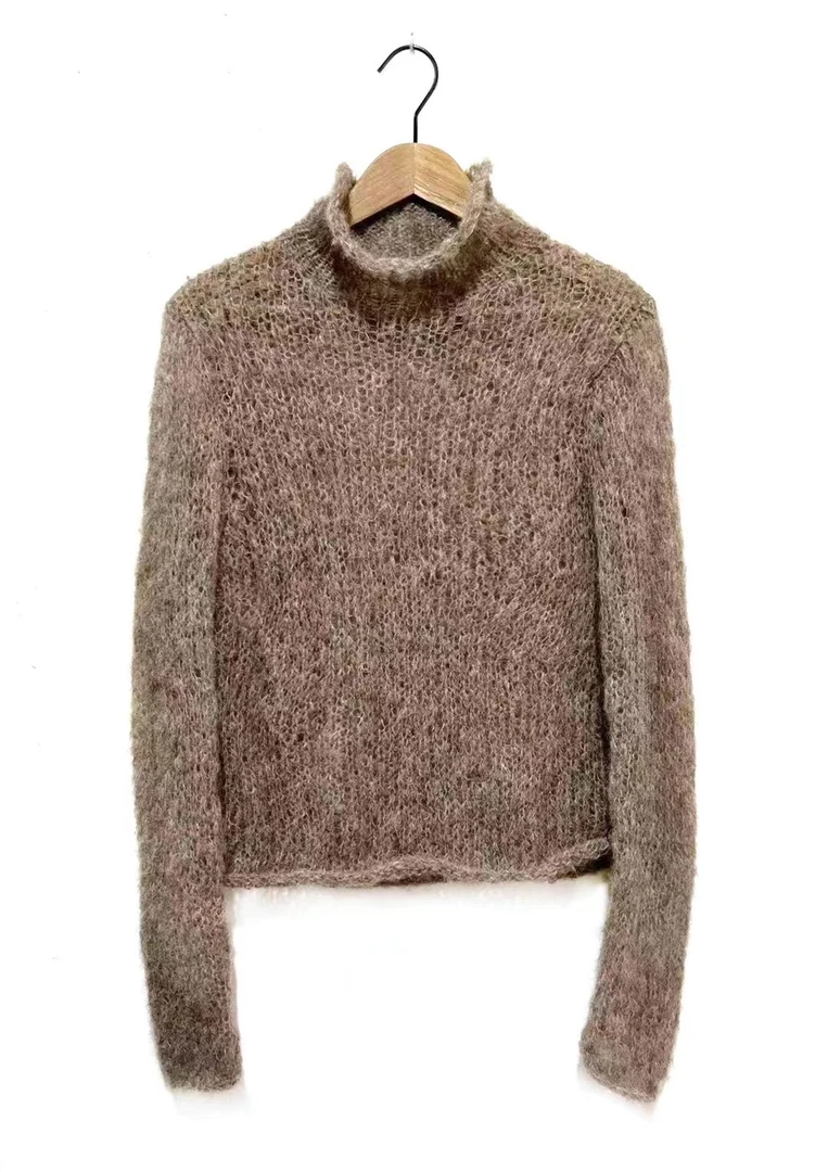 左岸迷香羊驼毛毛衣