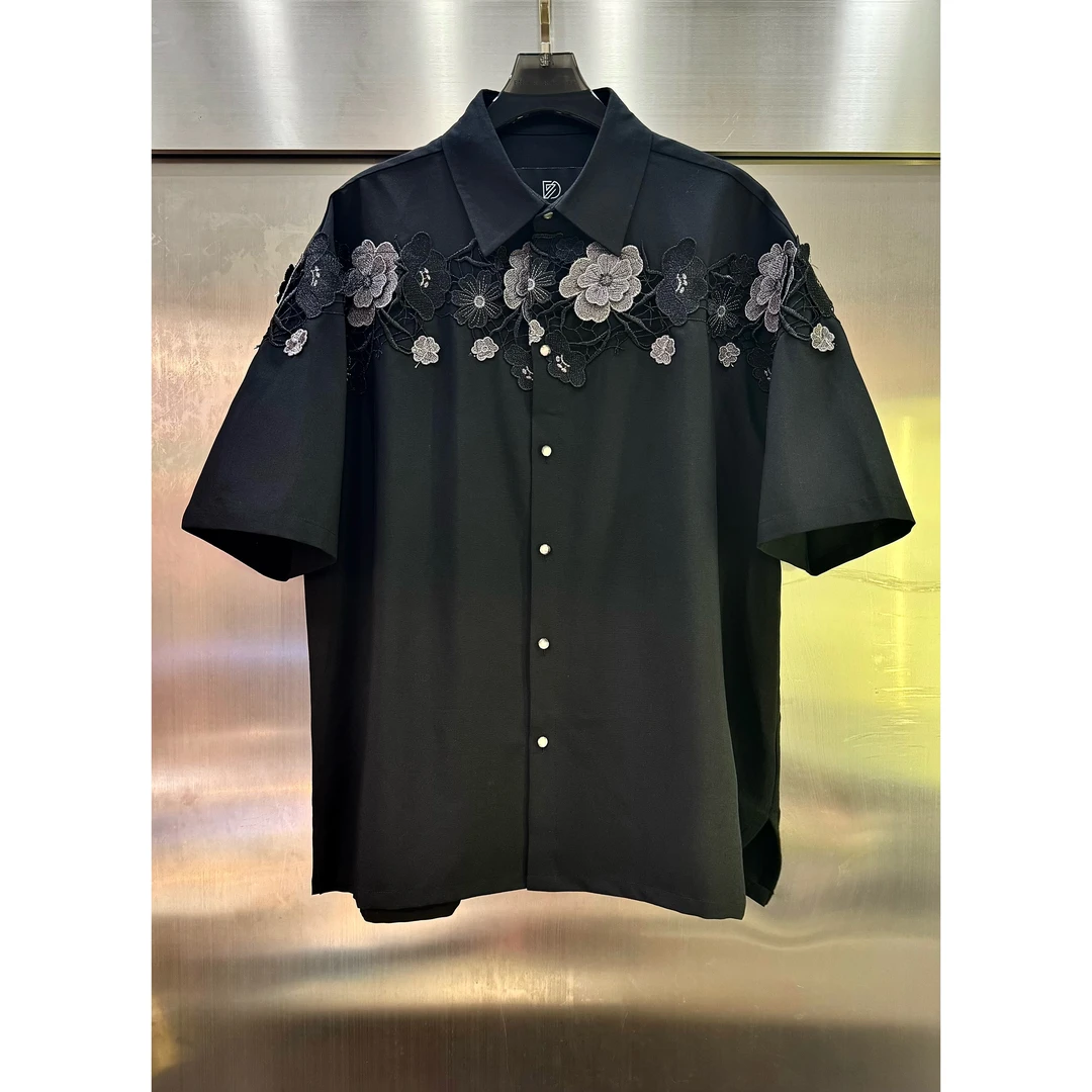 【YSFZ】设计师高级感重工水溶刺绣镂空立体衬衫