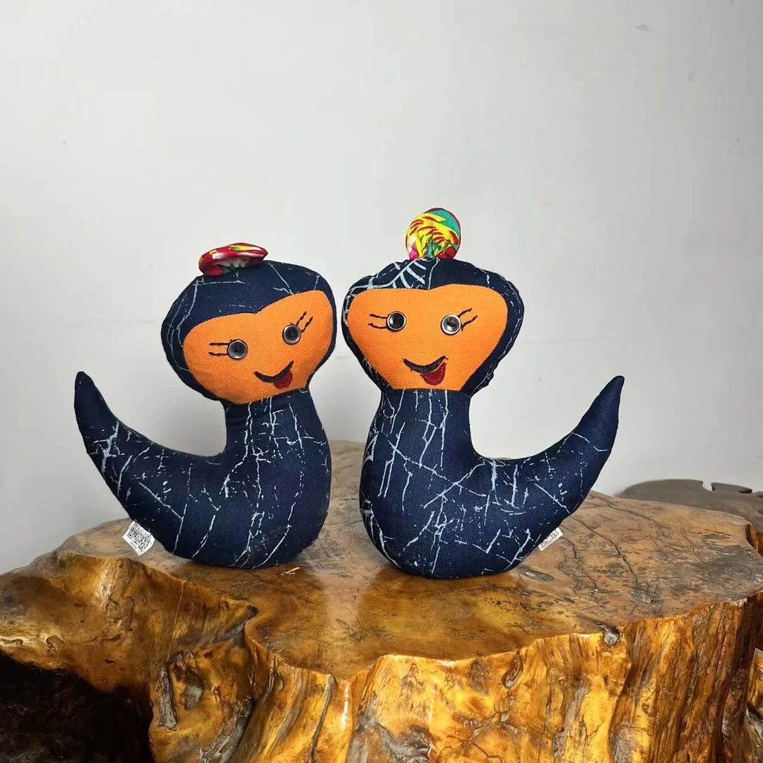 蒙山妈妈文创蛇小龙摆件十二生肖吉祥物1个款式手工