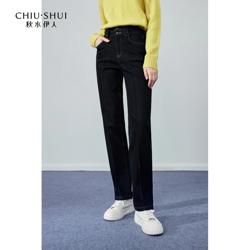 【程总】秋水伊人高腰显瘦牛仔裤冬季女小个子铅笔裤623409B170284