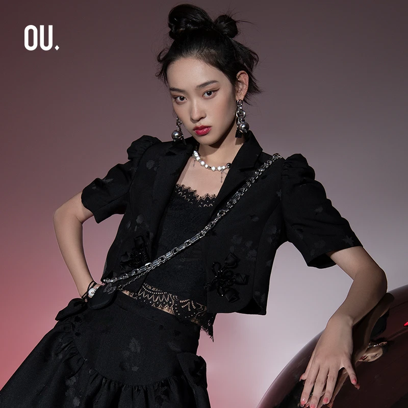 【达人】OU./欧点法式时尚女神范小外套1072220234夏季