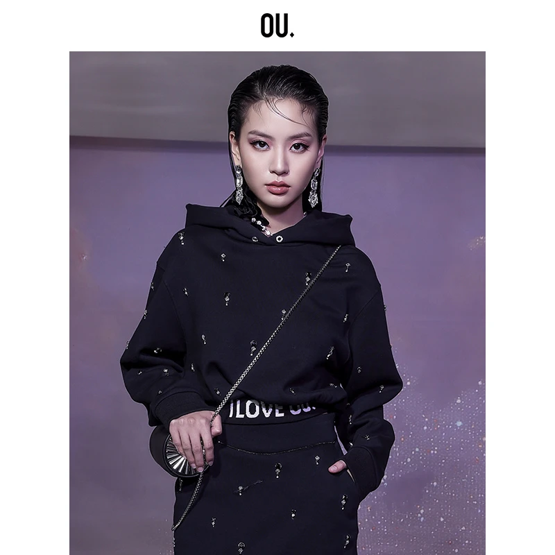 【商场同款】OU./欧点休闲时尚秋冬卫衣1052230556