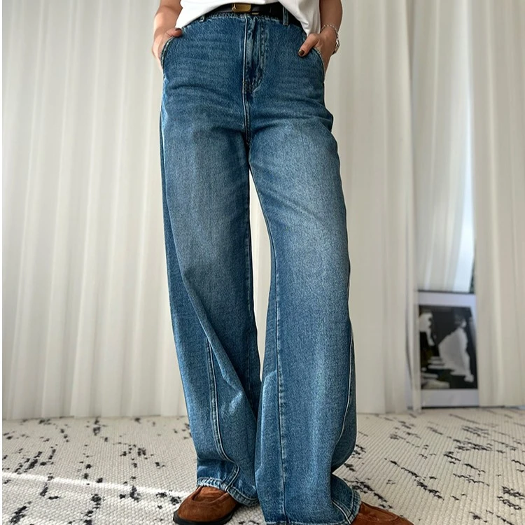 LIY锥形老牛仔裤 显瘦休闲秋上新