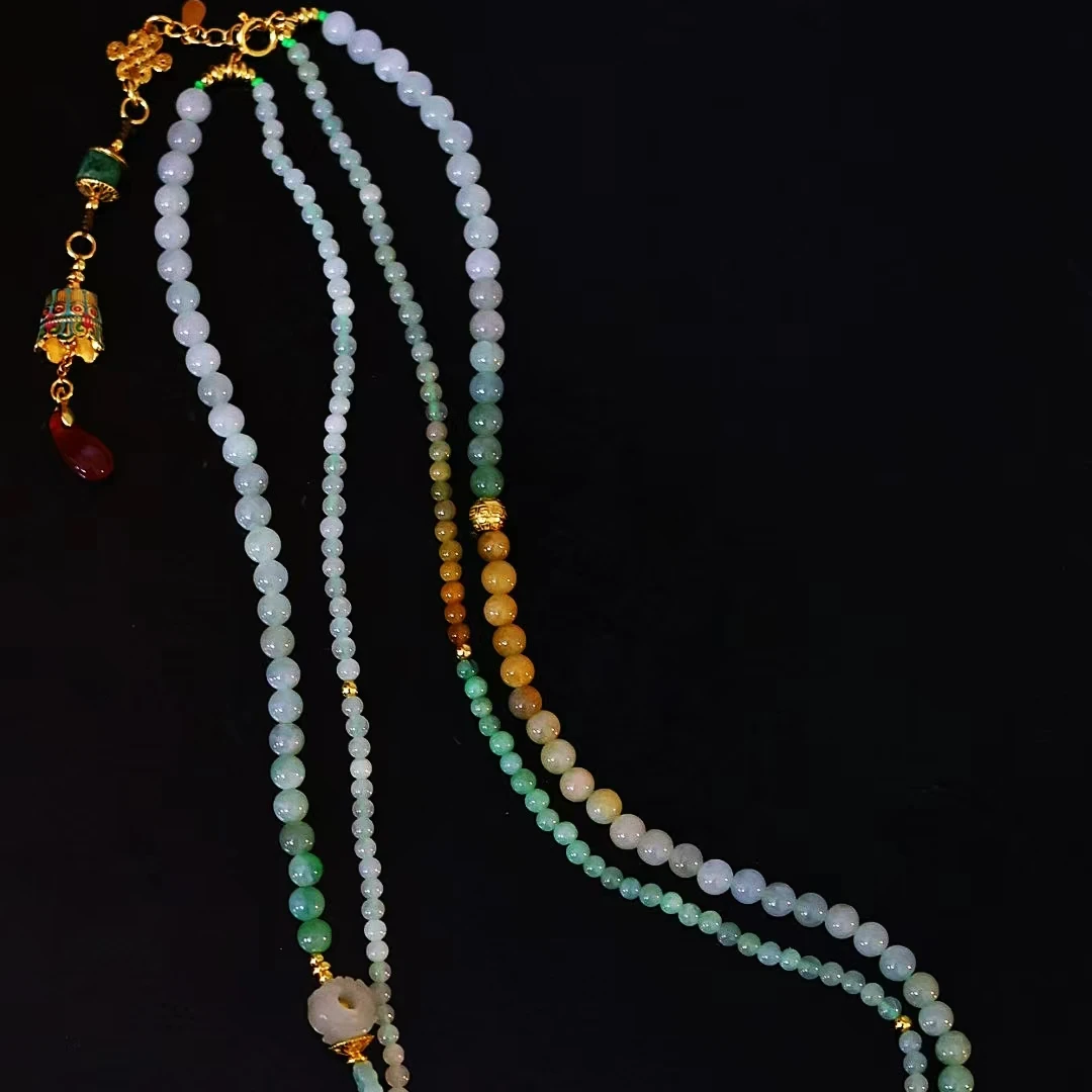 合金项链 LIY新中式渐变多用项链