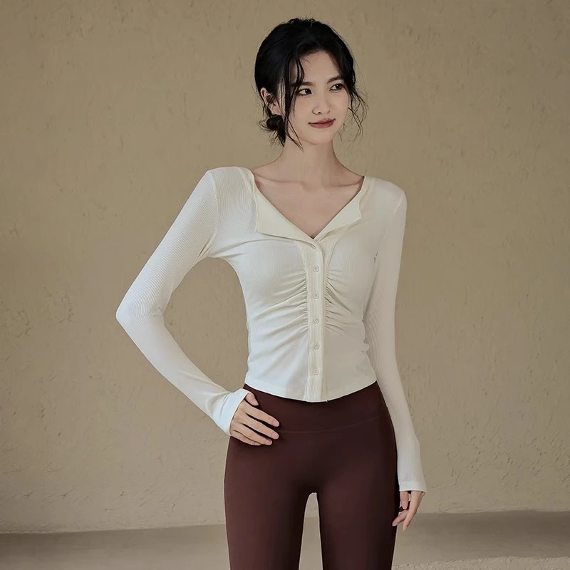 【清仓福利】高级感瑜伽服秋冬新款紧身跑步运动上衣开衫健身长袖