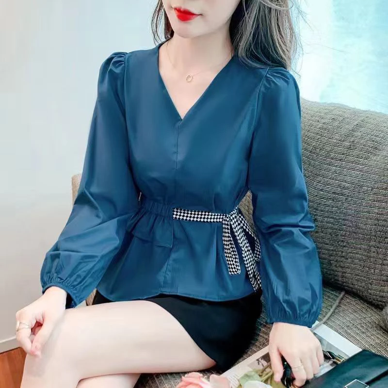 宝藏衣橱新款韩版显瘦修身气质百搭设计感衬衫小众夏季上衣9866