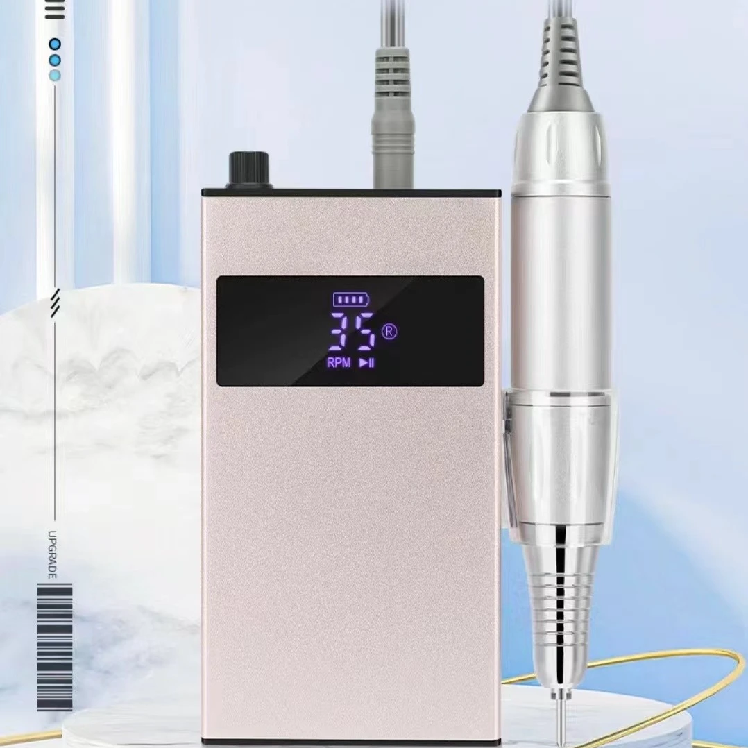 美甲店专用打磨机S307 便携式充电卸甲 电动去死皮美甲工具