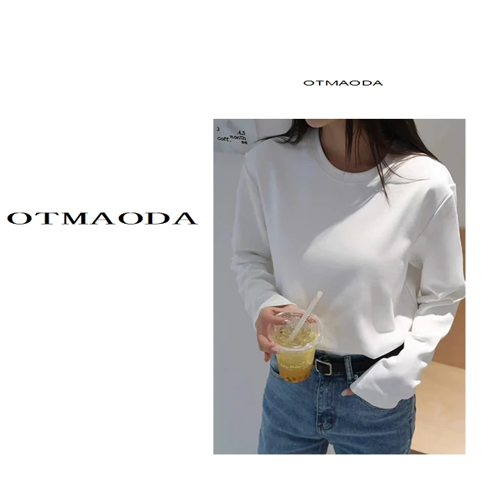 【南瓜定制】情侣款90鹅绒圆领长袖鹅绒T恤  DD67