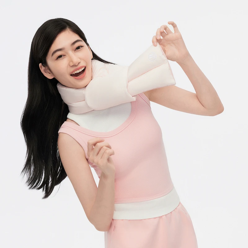 波司登正品秋冬新款暖暖围巾温柔粉色卡其色时尚保暖围脖女7170ZB