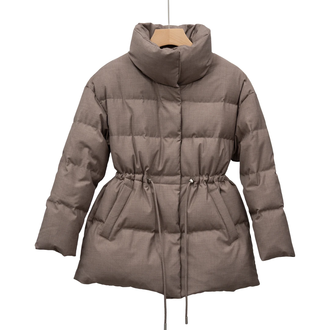 杭州超哥【之禾风】2024新款柔紫灰短款鹅绒服DR54688