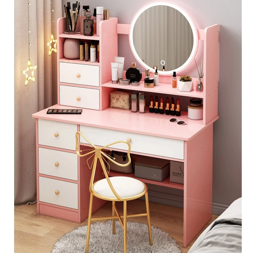 梳妆台家用小户型卧室梳妆桌现代简约经济型少女化妆台桌椅子套装