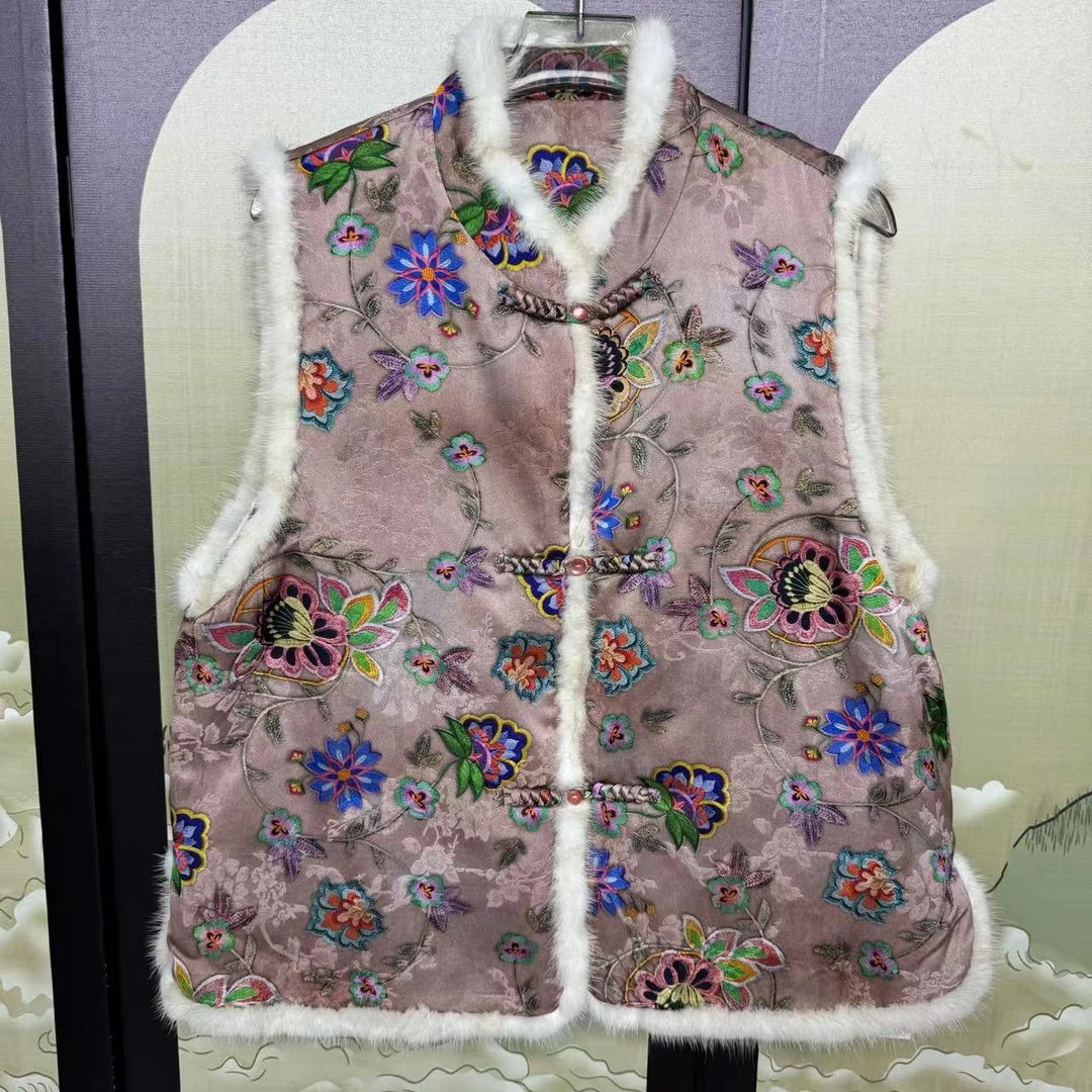 【牵牛花】新中式时尚百搭加棉马甲