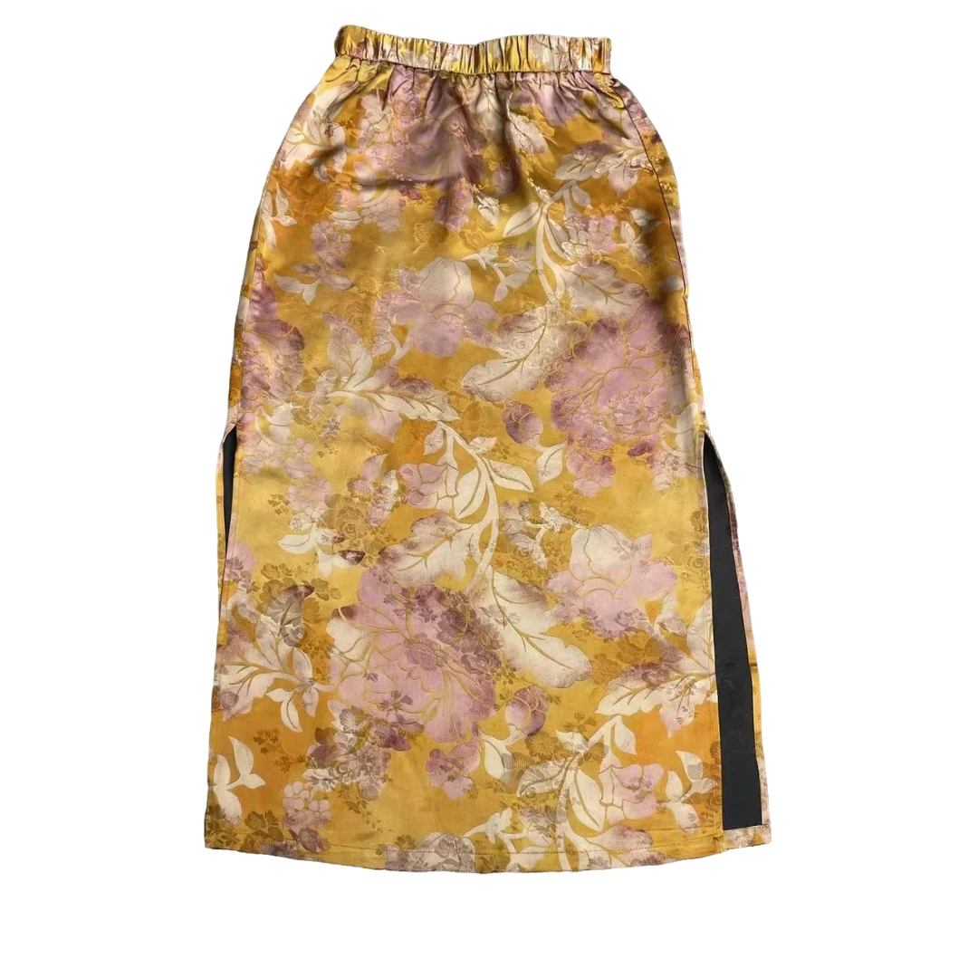 【繁花半裙】新中式女装百搭半身裙