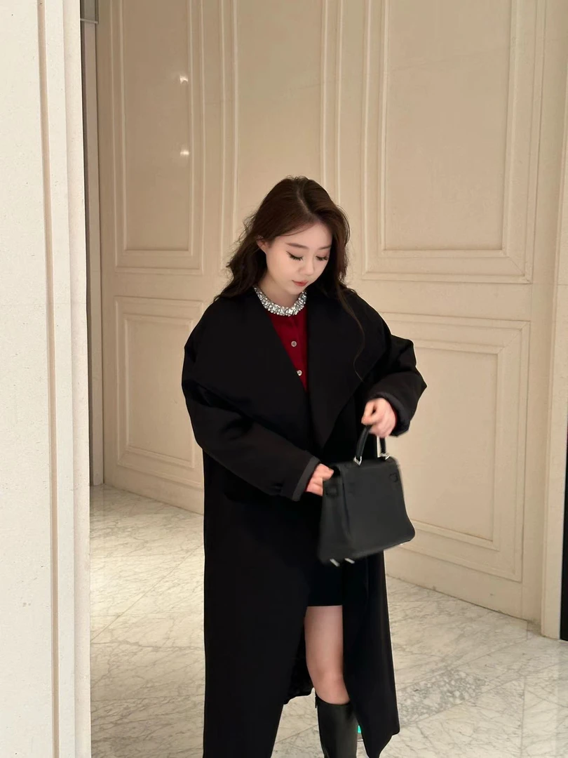 琪琪怪怪大码女装【继承者】时髦大翻领气质羽绒服外套C25376QQ