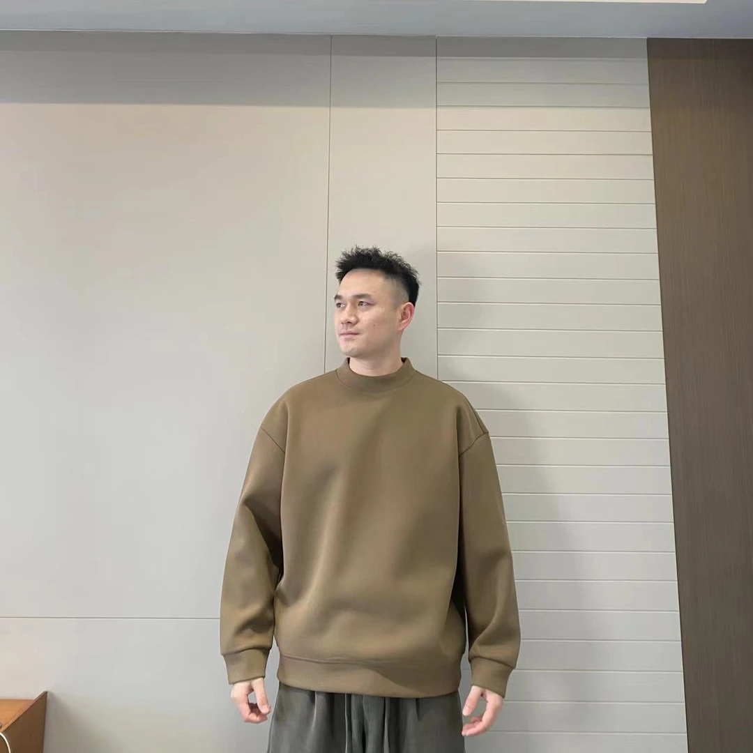 FW3199冬季新款重磅澳网双面绒加厚保暖卫衣男女宽松休闲上衣