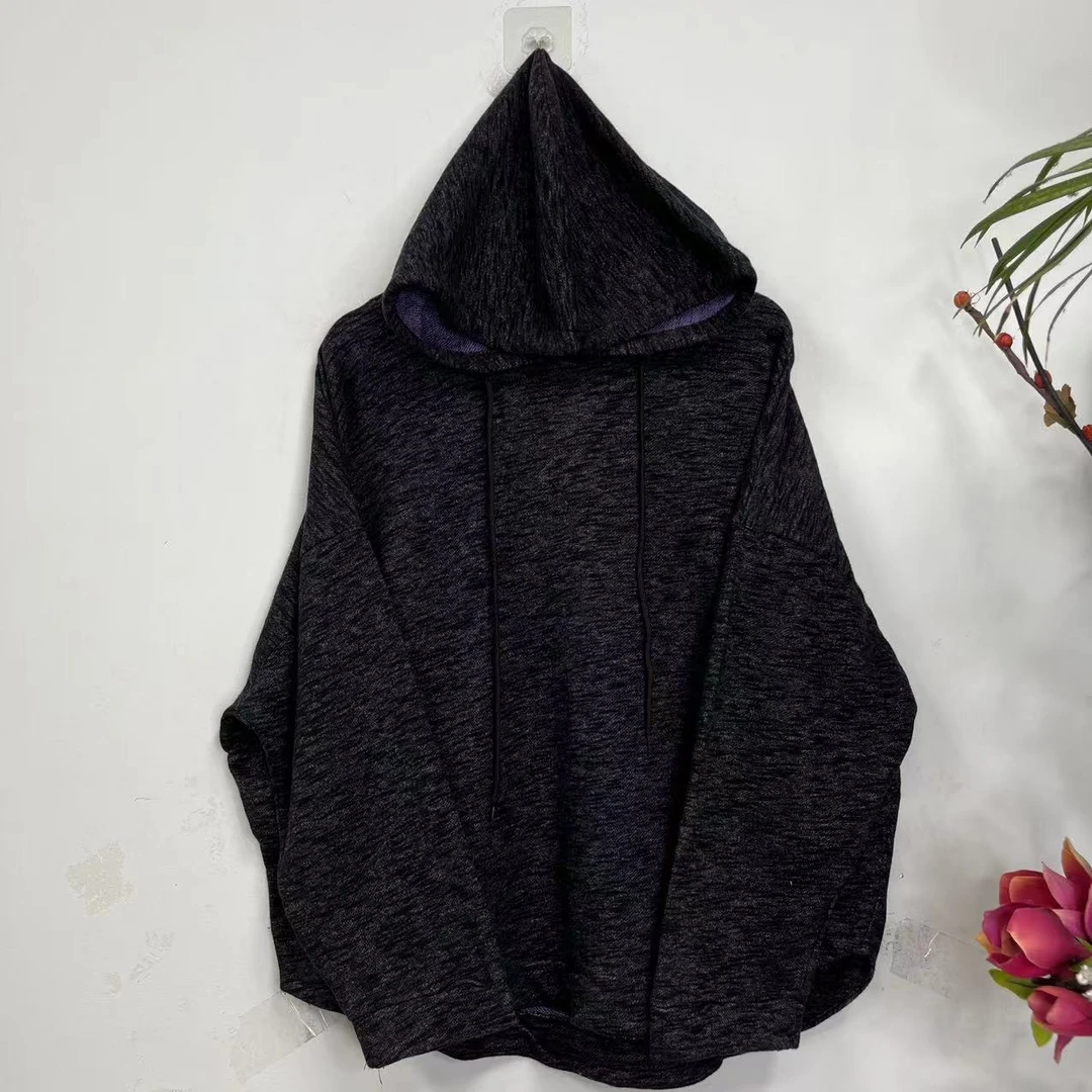 花璟原创设计炒色做旧百搭连帽套头卫衣（衣长60胸围142）