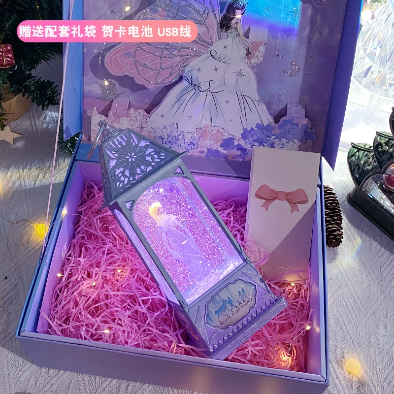 【迪士尼正版】爱莎公主音乐盒飘雪精美生日六一儿童礼物女孩八音盒