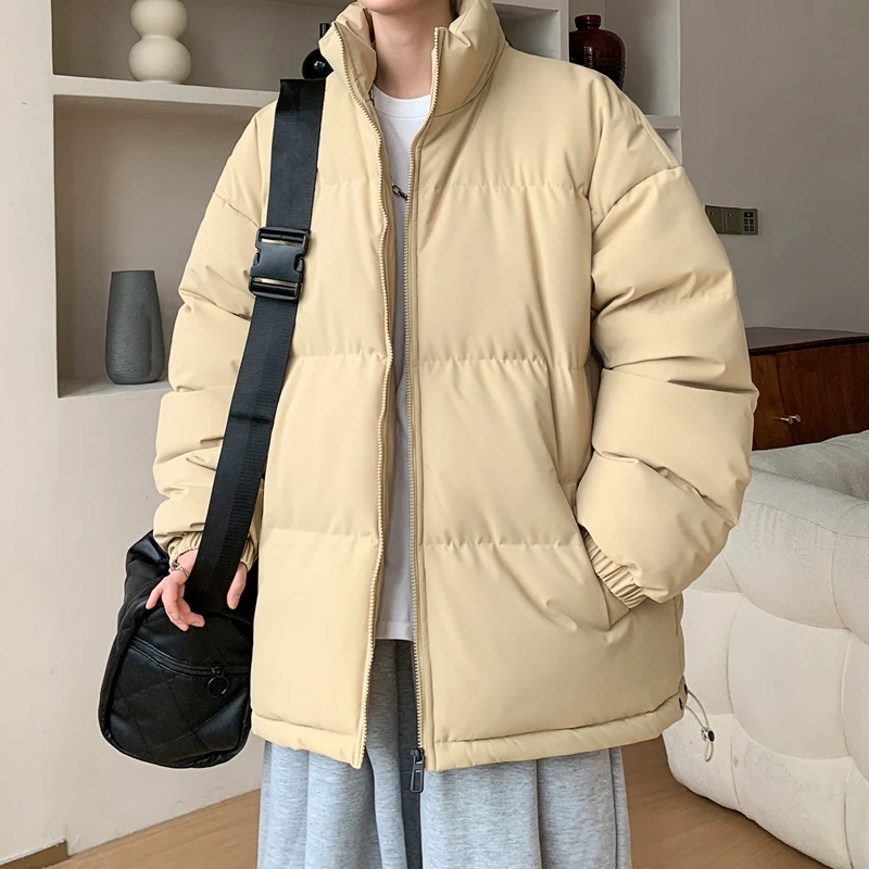新款外套男冬季情侣款保暖棉袄百搭运动休闲棉服ins韩版宽松立领