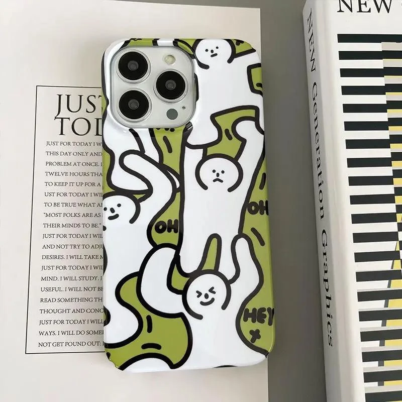 靓壳绿色搞怪苹果13promax手机壳iPhone14菲林12硬11新款xr全包78