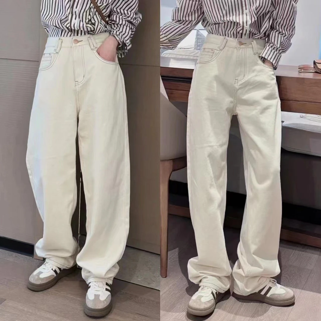 新品高腰减龄显瘦时尚牛仔长裤7368