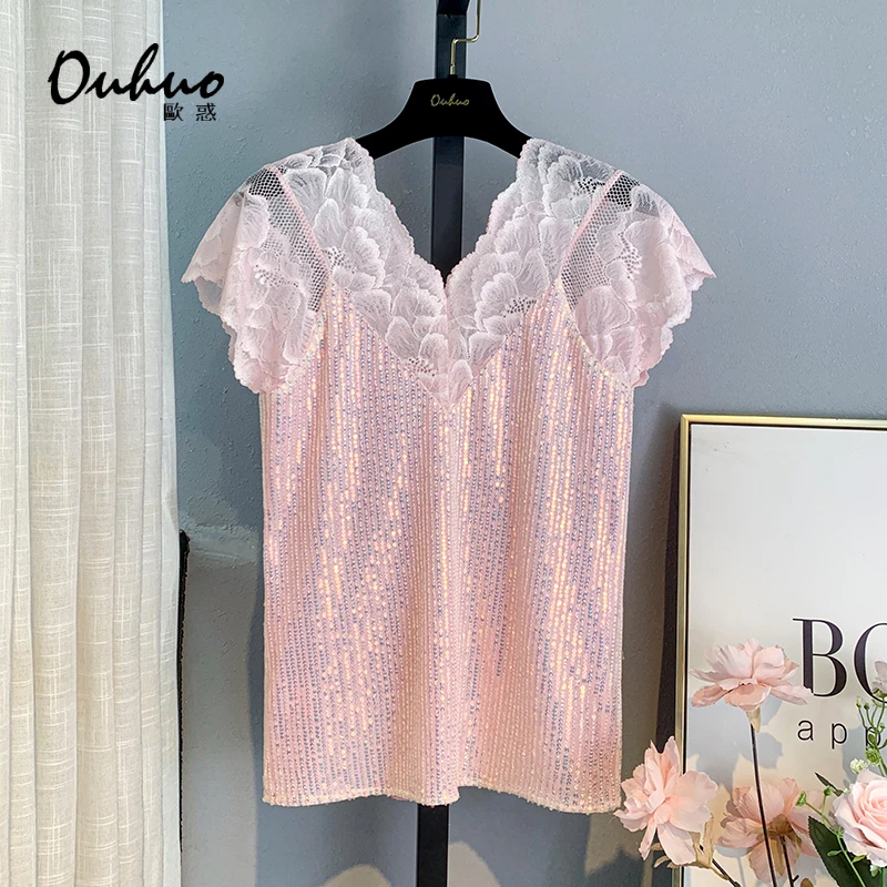 【现货福利】T恤 OHTSG03080时尚打底上衣圆领轻奢设计师重工时髦