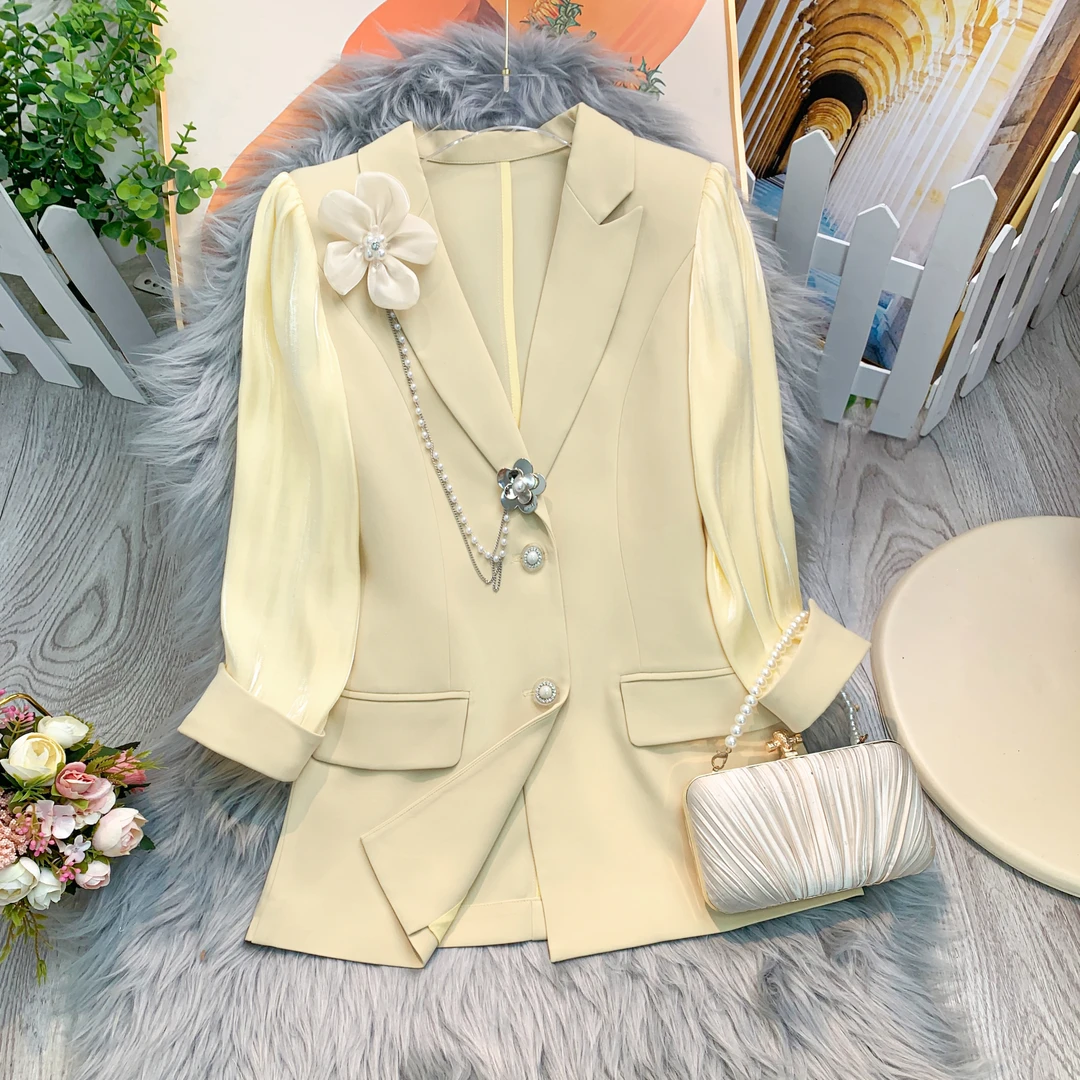 【现货福利】高端春装网红黑色西装套装小西装外套OHBSF04075