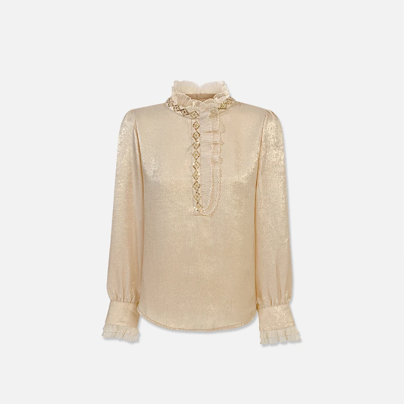 【春款袭来】2025春季新款长袖气质时尚打底女士新款上衣OHSHH11064