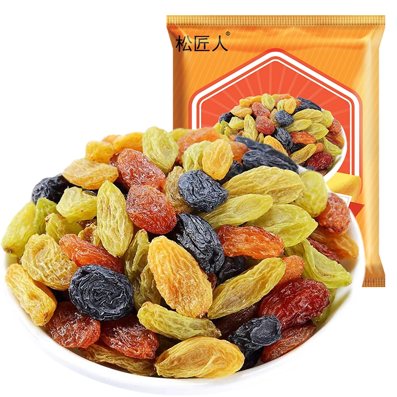 松匠人混合五色葡萄干130g*4袋软糯酸甜