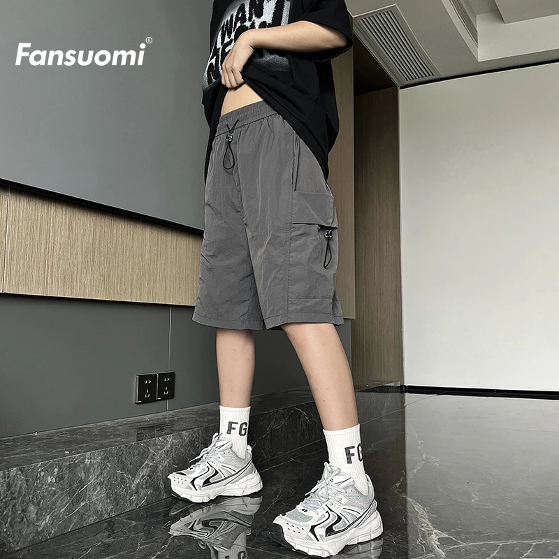 【清仓】范索米短裤男款夏季冰丝速干宽松百搭裤子工装短裤五分裤