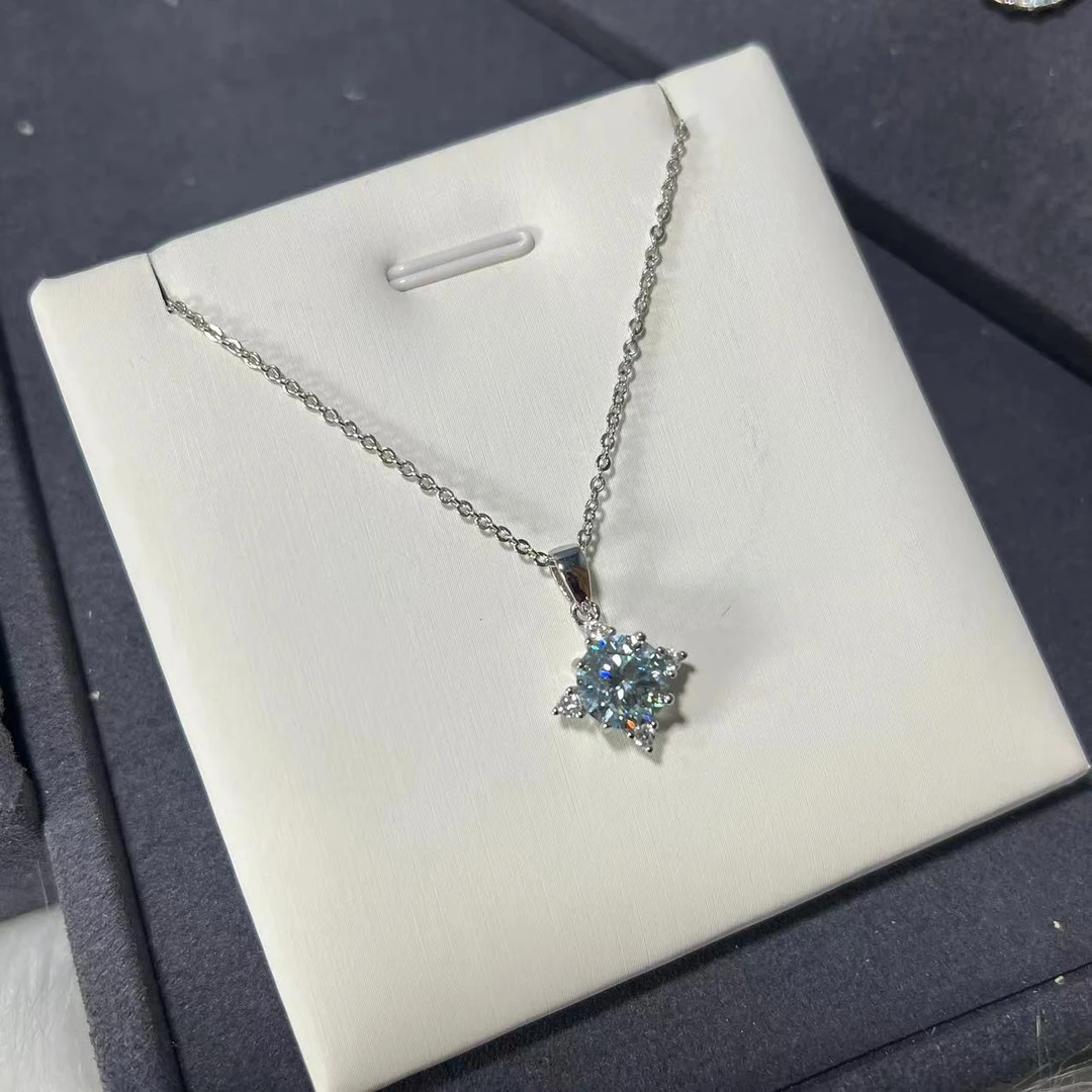 南非18A 星空吊坠2克拉马尔代夫蓝色-H