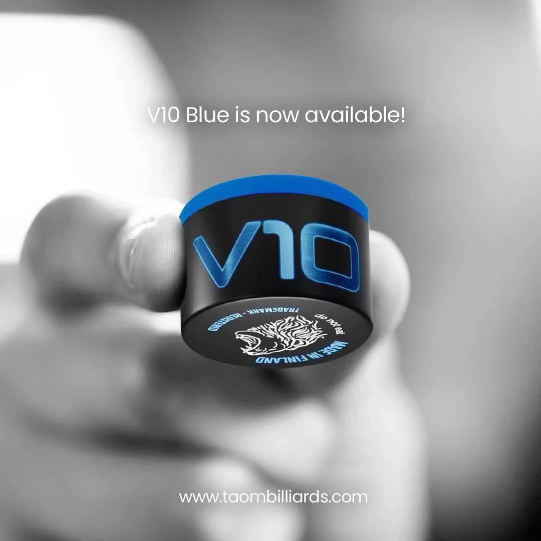 台球巧克粉V10塔悟姆TAOM蓝绿油性干性中式黑八九球杆台球巧粉袋