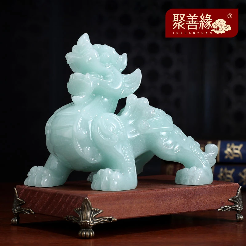 创意貔貅摆件大气一对招财貔貅客厅玄关高档装饰品办公室大号礼品