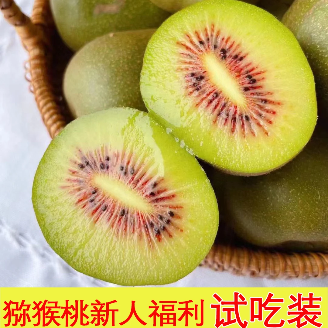 【试吃装新人福利】麻阳红心猕猴桃大果（70-90g）3斤奇异果包邮