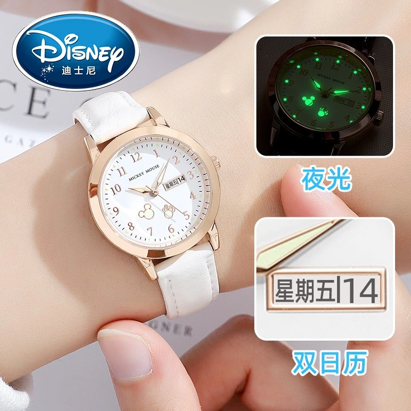 迪士尼手表女款中学生新款小学生初高中女生防水儿童学生表电子表