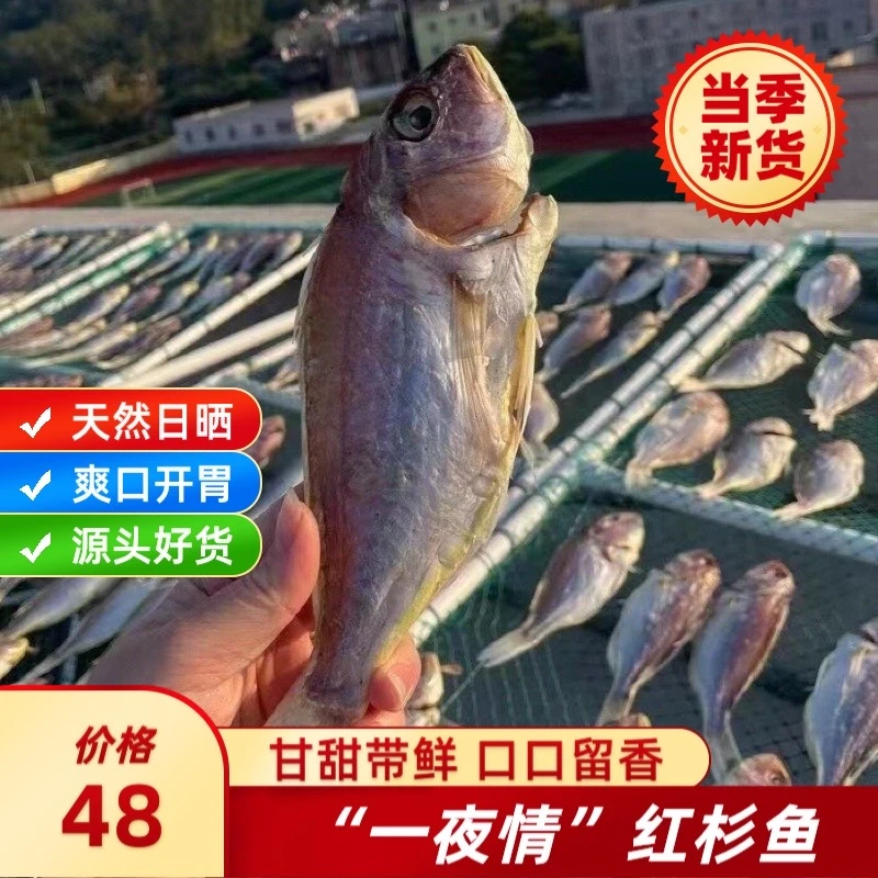 正宗阳江特产“一夜情”红杉鱼干金线锂鱼干渔民自晒500g5条左右