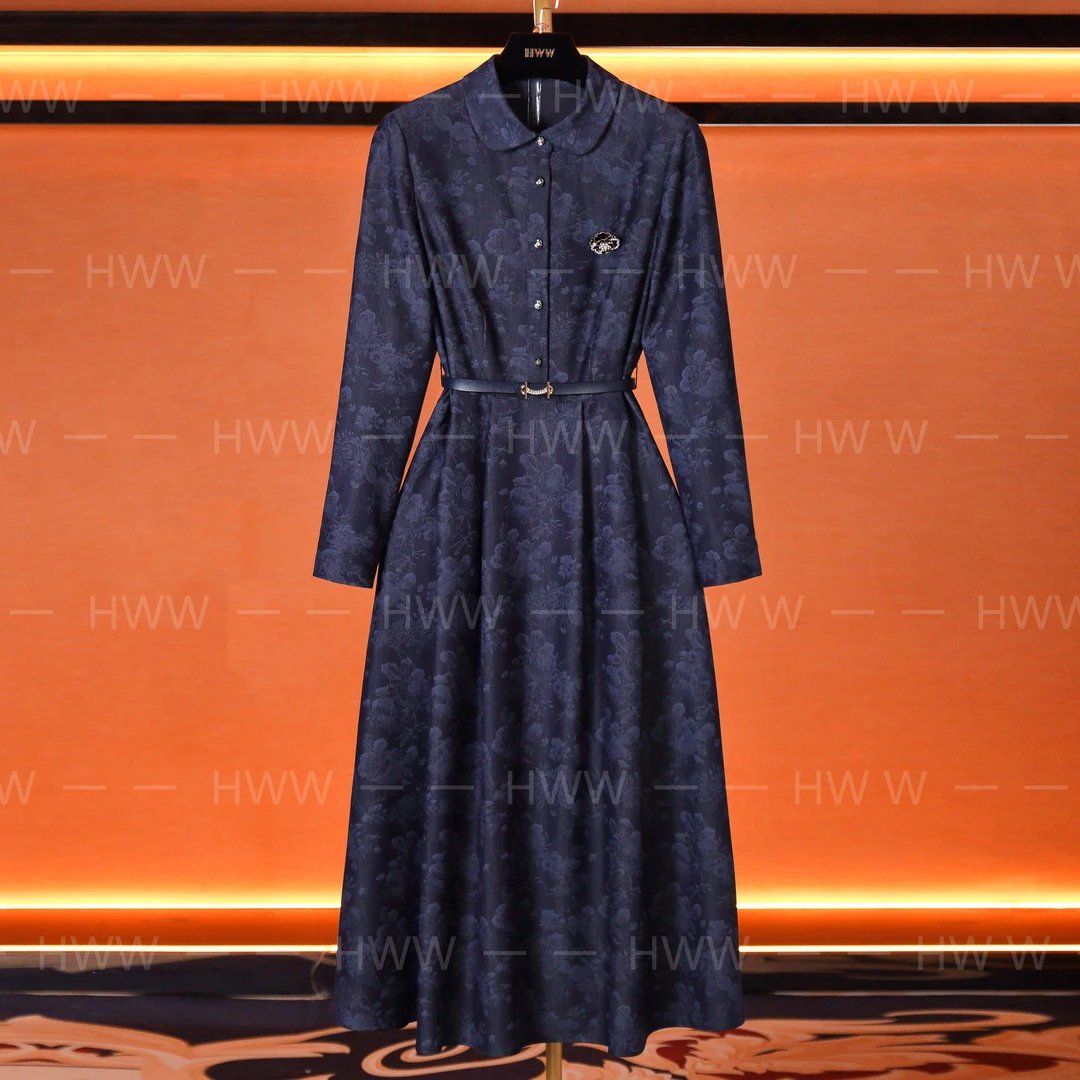 轻奢设计师女装连衣裙优雅气质修身时尚收腰连衣裙DHZZR404250