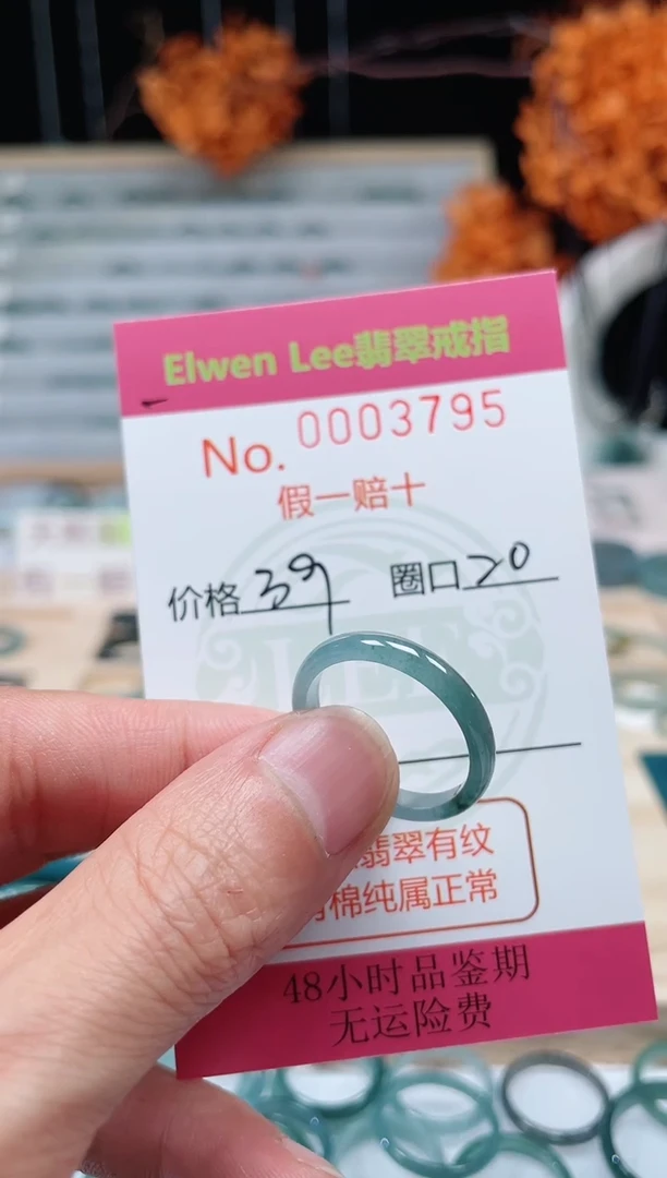 【闪购商品】翡翠戒指未镶嵌    3795