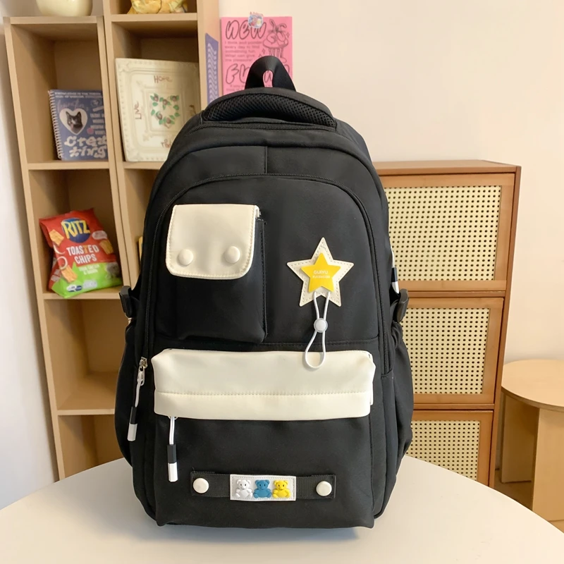 中学生书包初中生高中生大容量ins小学生四五六年级旅行护脊背包