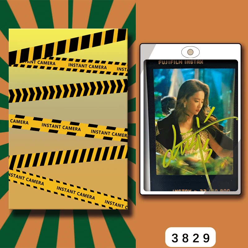 D3829【刘亦菲】 正品拍立得照片黑金