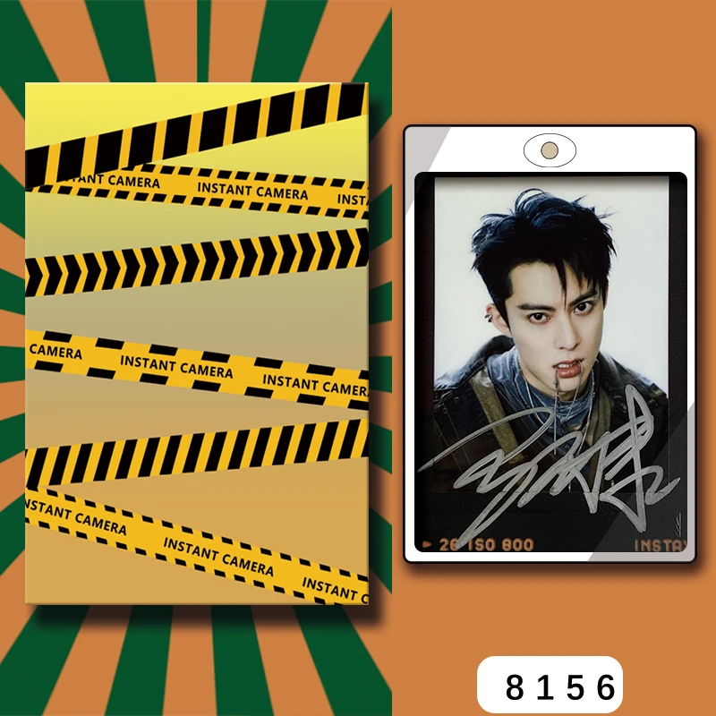 D8156【王鹤棣】 正品拍立得照片 黑金