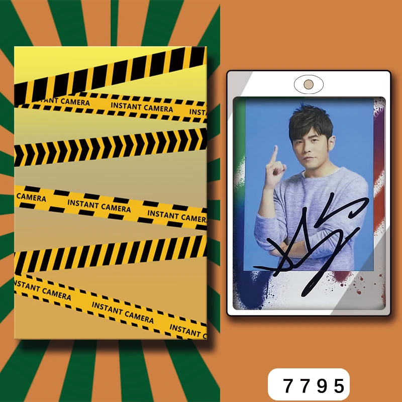 D7795【周杰伦】 正品拍立得照片 涂鸦