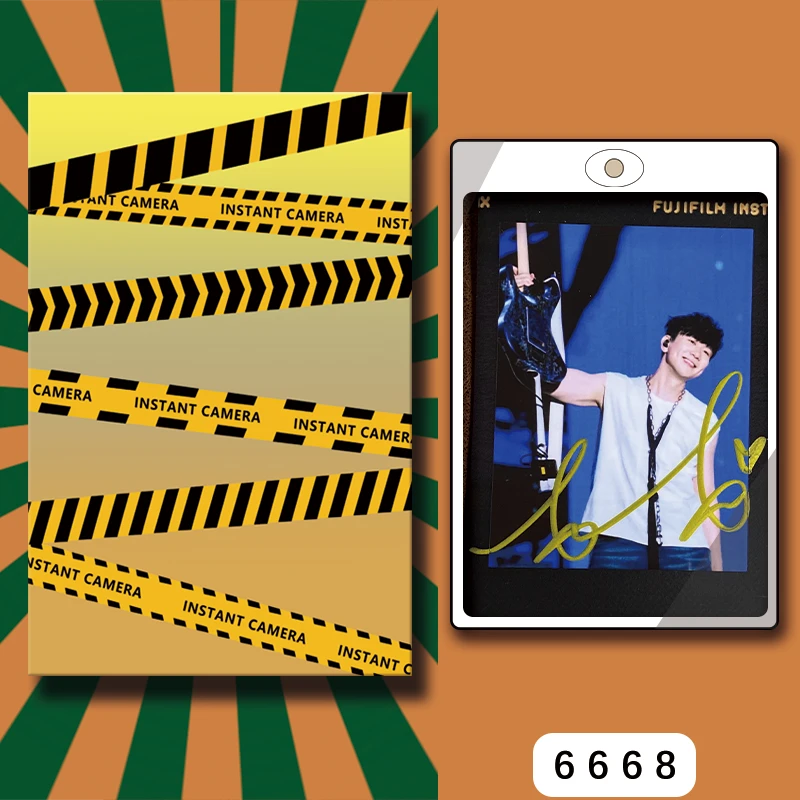 D6668【林俊杰】 正品拍立得照片 黑金