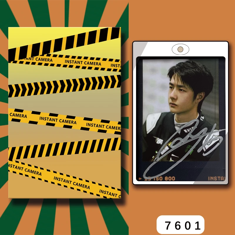 D7601【王一博】 正品拍立得照片 黑金