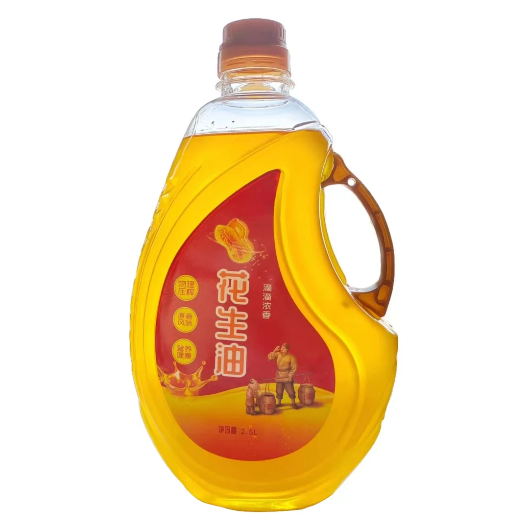 河南农家自榨花生油物理压榨家用食用油2.5L/桶