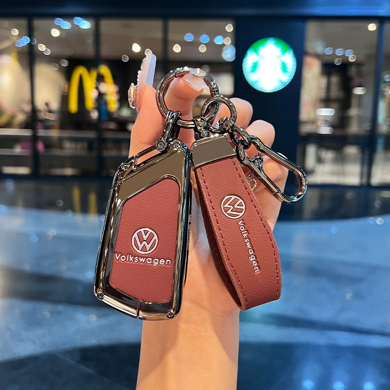 适用于大众途昂钥匙套ID3揽巡揽境ID4高尔夫8凌渡L汽车金属壳包扣