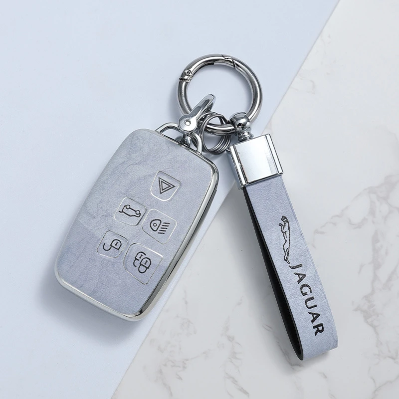 适用捷豹XELTPU全包钥匙套大理石纹XFL/fpace/XJL/epace保护壳包