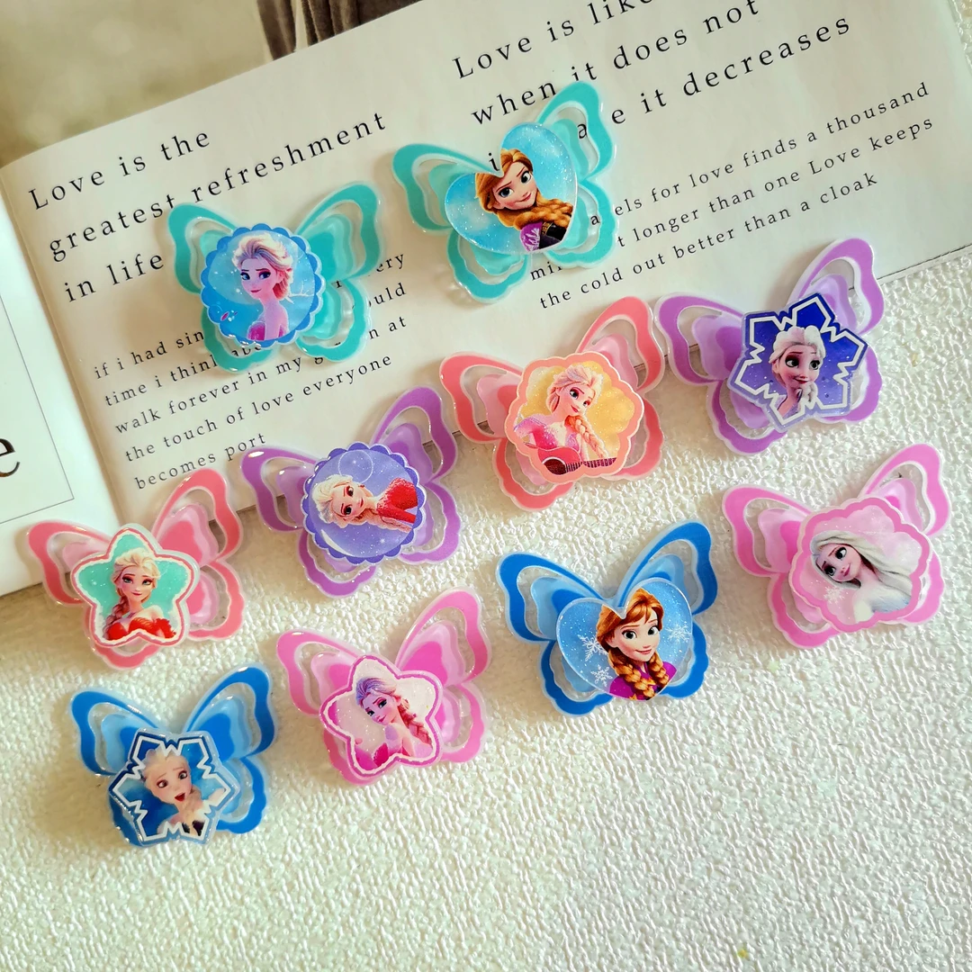 创意立体弹簧风车儿童饰品配件女孩卡通碎发刘海公主贴片